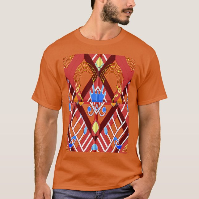 Camiseta Wonderful Music Blue Summer Vibes Geometric Romant (Frente)