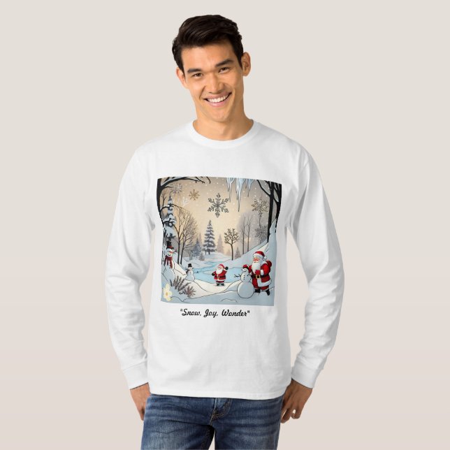 Camiseta 'Wonderland Bliss de inverno' (Frente Completa)