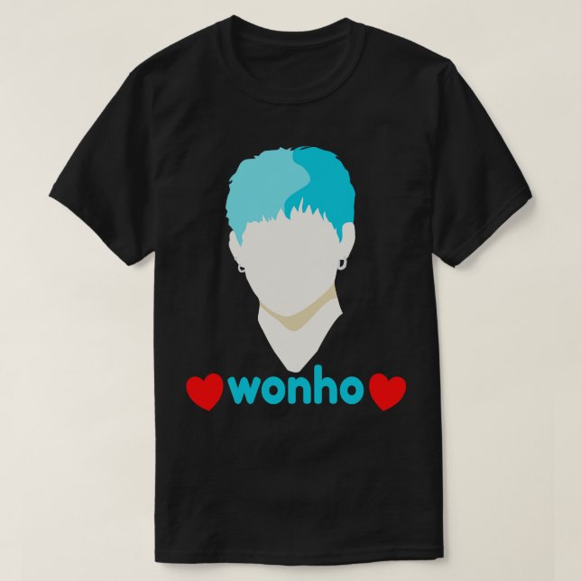 Camiseta Wonho Love Fan Club Fandom (Frente do Design)