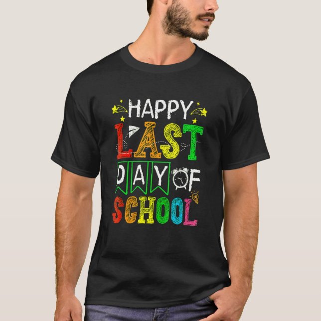 Camiseta Woo Hoo Happy Last Day Of School Students & Teache (Frente)