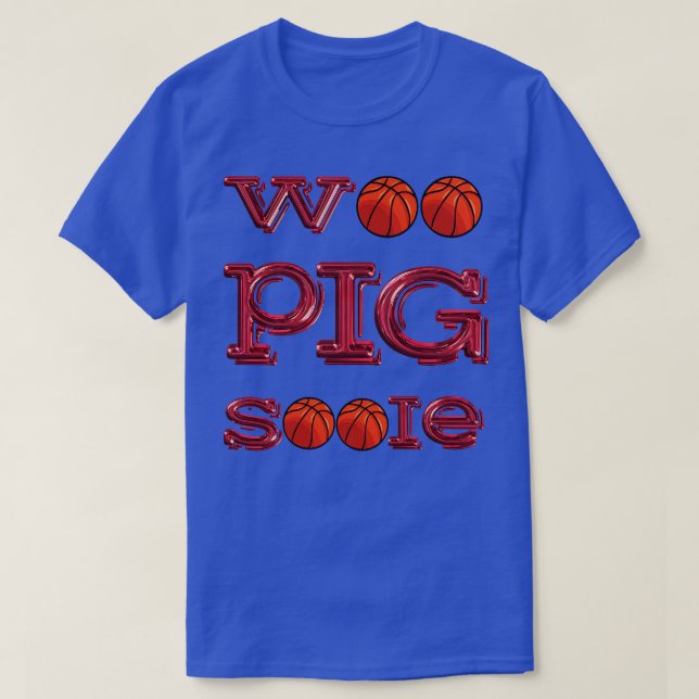 Camiseta Woo Pig Basketbolas (Frente do Design)