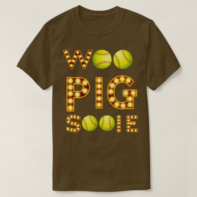CAMISETA WOO PIG SOFTBALL GRANDE LUZ (Frente do Design)