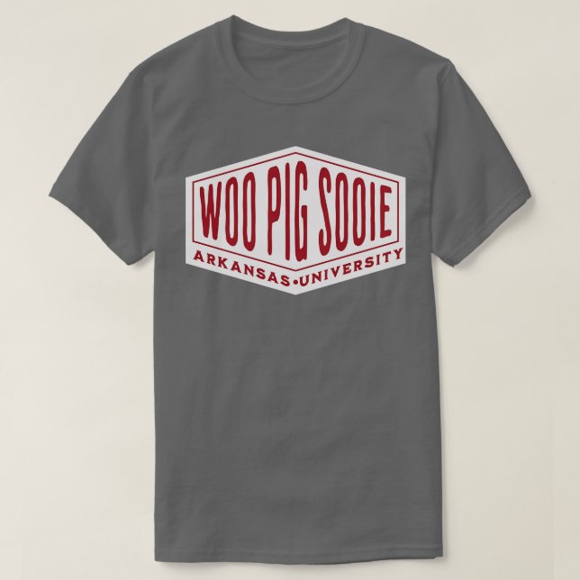 Camiseta Woo Pig Sooie Banner (Frente do Design)