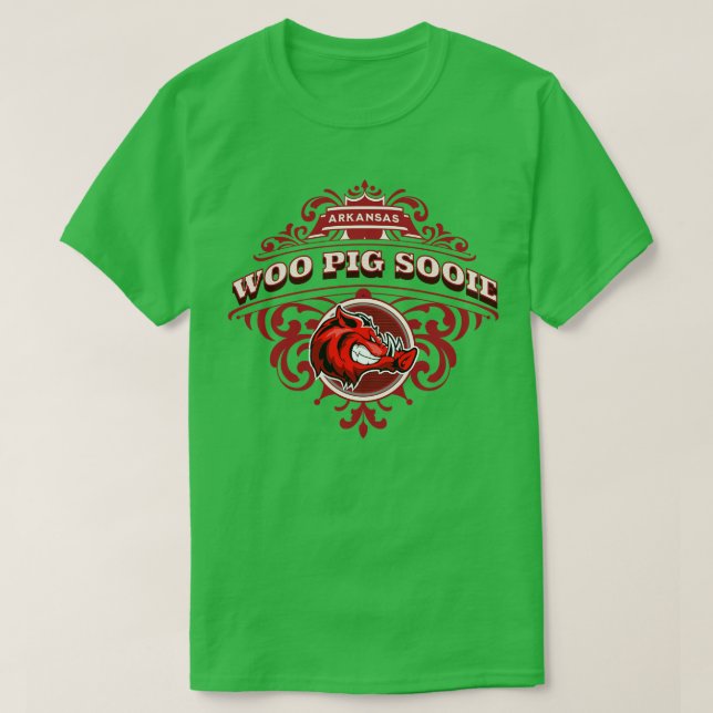 Camiseta Woo Pig Sooie Vintage Red (Frente do Design)
