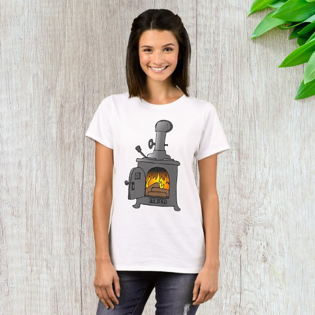 Camiseta Wood Burner Stove (Criador carregado)
