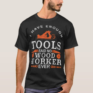 Camiseta Wood Worker fez carpinteiro engraçado