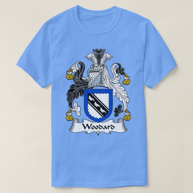 Camiseta Woodard Coat of Arms Family Crest  (Frente do Design)
