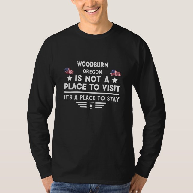 Camiseta Woodburn Oregon Place to stay USA Town Home City (Frente)
