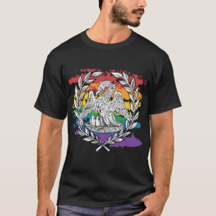 Camiseta Woodcut Pelican Laurel Pride