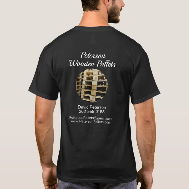 Camiseta Wooden Pallet Business (Verso)
