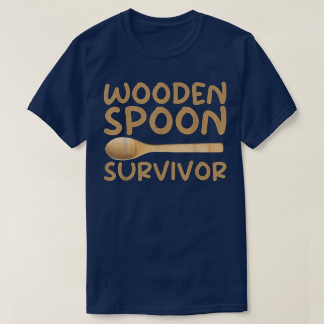 Camiseta Wooden Spoon Sobrevivente engraçado italiano (Frente do Design)