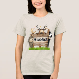 Camiseta Woodland Books para Leitores e Escritores