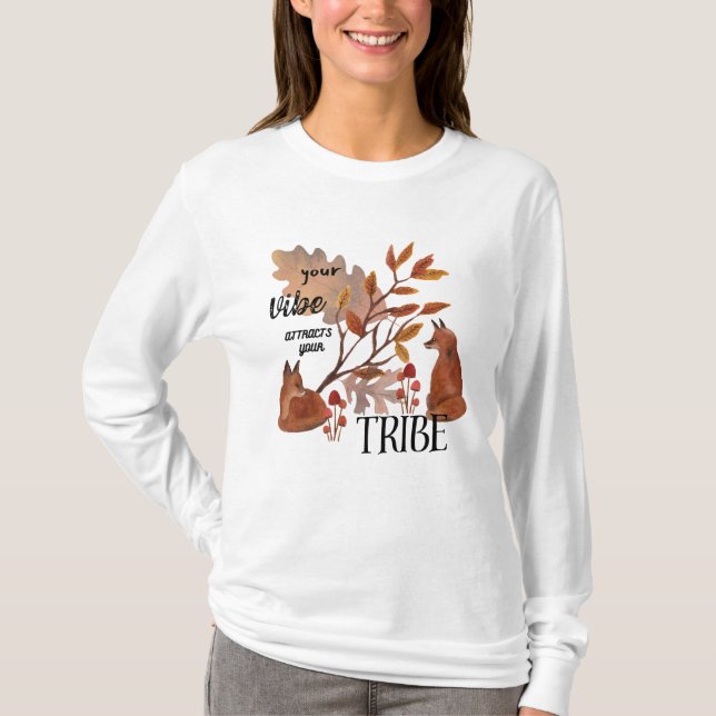 Camiseta Woodland Fox Spirit Vibe (Frente)
