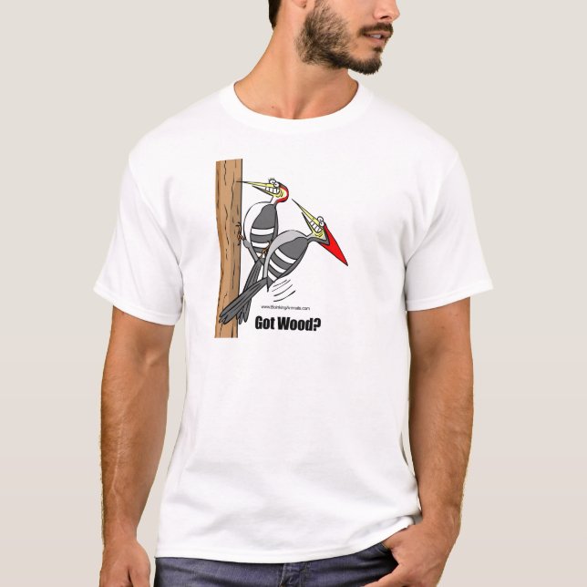 Camiseta woodpeckers que boinking, acoplamento dos (Frente)