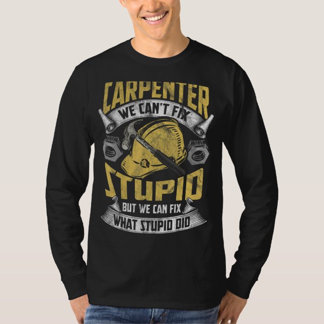 Camiseta Woodworker For Men Woodworking Carpenter (Frente)