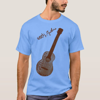 Camiseta Woody Guthrie Esta Máquina Matar Fascistas Guitarr