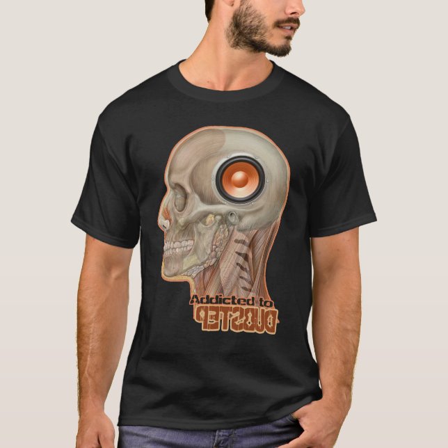 Camiseta Woofer de dubstep cerebral - Sub Baixo 2STEP-DnB (Frente)