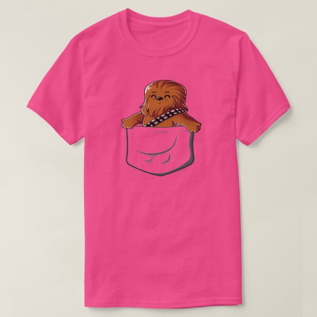 Camiseta Wookie In A Pocket Cute Funny Fluffy Wooky Looking (Frente do Design)