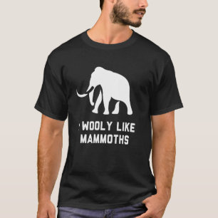Camiseta Wooly Mammoth Pun Piada Extinct Elephant Animal