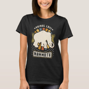Camiseta Wooly Mammoth Vintage - Retro Animal Clássico
