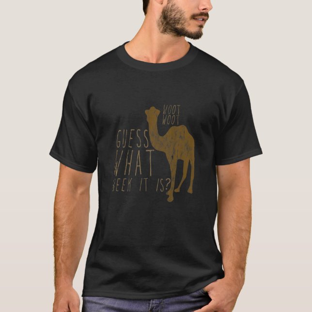 Camiseta Woot Adivinha Qual Semana É (Frente)