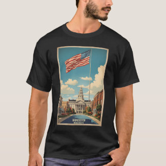 Camiseta Worcester Massachusetts Viagens vintage Turismo no