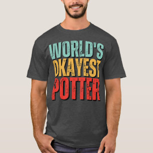 Camiseta Words Okayest Potter Ceramics Engraçado Gift