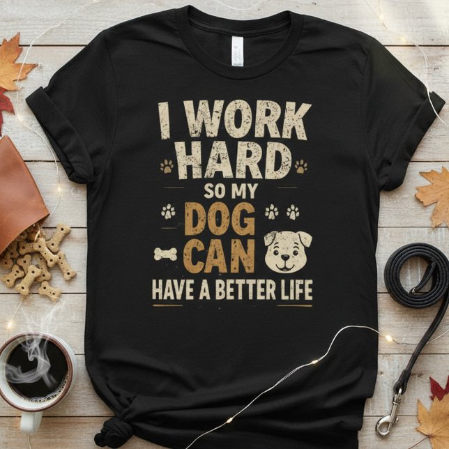 Camiseta Work for Treats Funny dog lover (Criador carregado)