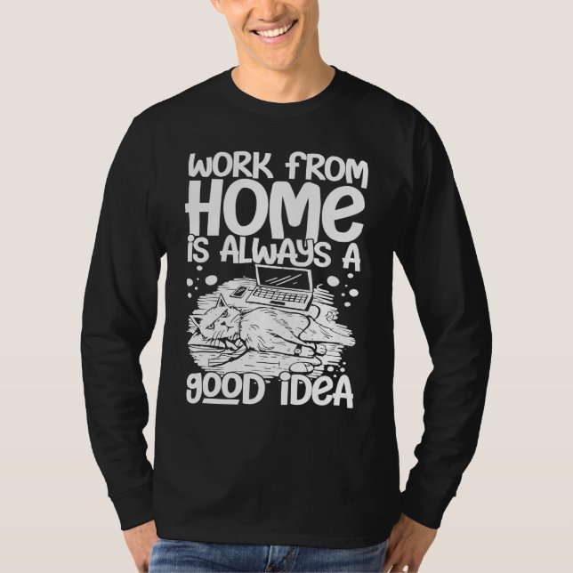Camiseta Work From Home Office Job Ideas Business Online De (Frente)