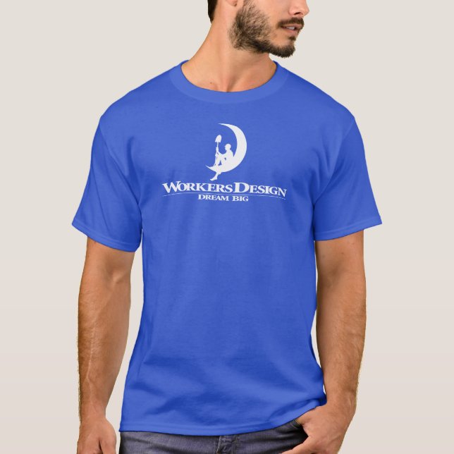 Camiseta workers design t-shirt logo parody (Frente)