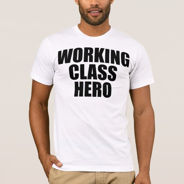 Camiseta WORKING CLASS HERO -black logo- (Frente)