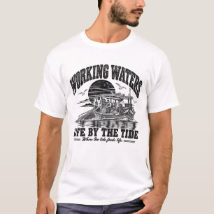 Camiseta Working Waters Vida pela Maré Black Ink