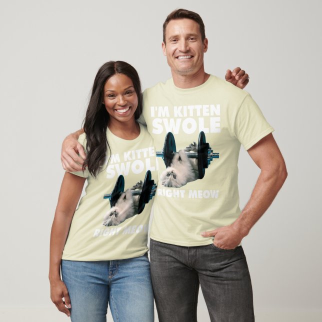 Camiseta Workout - Cat - Sou Kitten Swole Right Meow (Unissex)