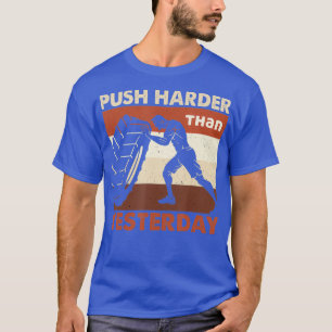 Camiseta Workout de Gym - Arranque de Potência - Empurre Ma
