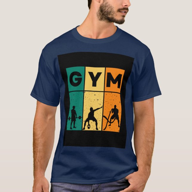 Camiseta Workout de Gym Retroativo (Frente)