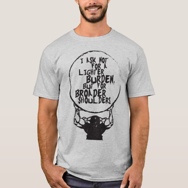 Camiseta Workout de Malhação de Gym - Ombros mais abrangent (Frente)