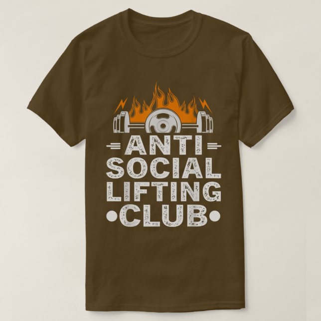 Camiseta Workout de Malhação do Clube Anti-Lifting Social G (Frente do Design)