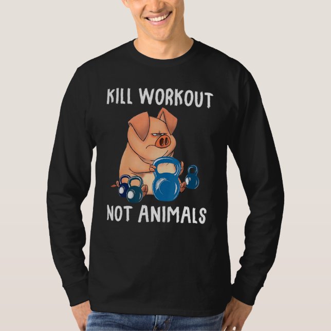 Camiseta Workout de Suínos Não (Frente)