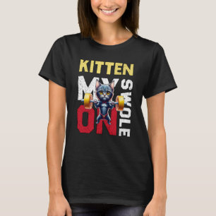 Camiseta Workout Kitts My Swole On Workout Retro Cat 4