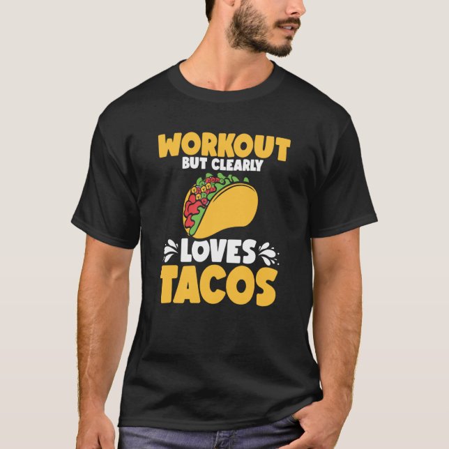 Camiseta Workout Tacos Cinco De Mayo Fitness (Frente)