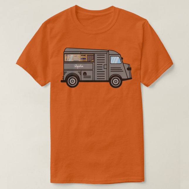 Camiseta Workshop sobre o Rapha Truck Mobile (Frente do Design)
