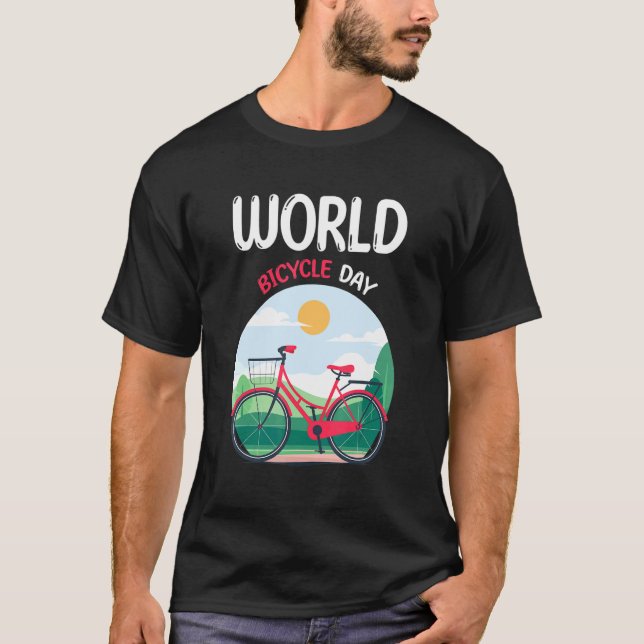 Camiseta World Bicycle Day United Nation June 1 (Frente)