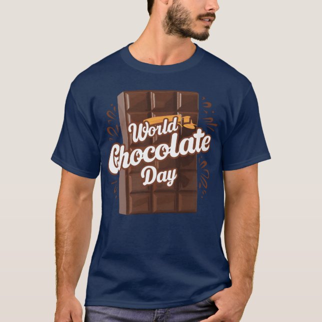 Camiseta world chocolate day friends (Frente)