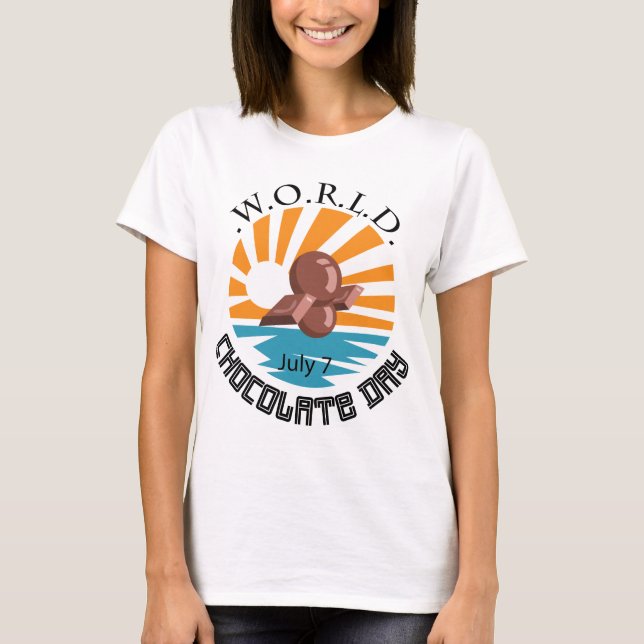 Camiseta World Chocolate Day Sign (Frente)