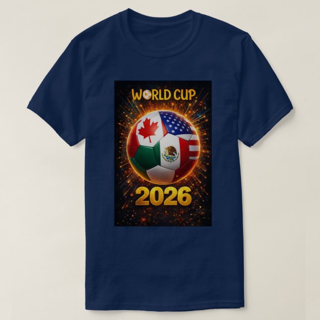 Camiseta World Cup 2026 Shirt, Football Fan, FIFA 2026 Tee (Frente do Design)
