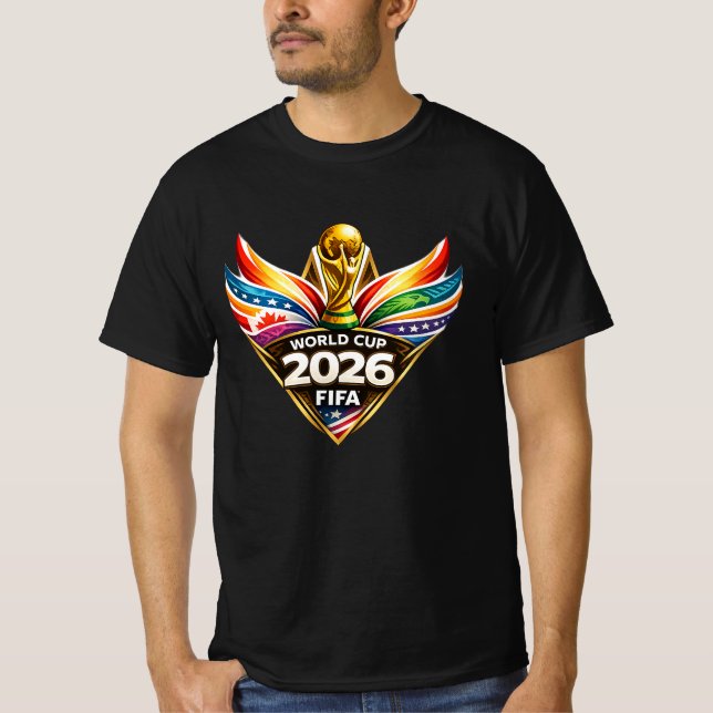 Camiseta World Cup Football, Soccer Fan Art (Frente)