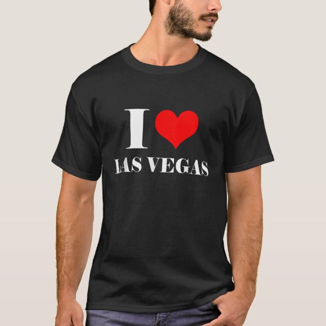 Camiseta World Designs I Love Las Vegas I Heart Nevada  Uni (Frente)