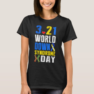 Camiseta World Down Syndrome Day 3 21 Trisomy 21 Suporte