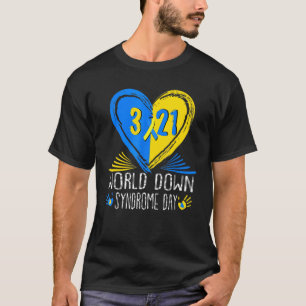Camiseta World Down Syndrome Day 3 21 Trisomy 21 Suporte