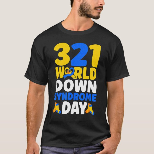 Camiseta World Down Syndrome Day Awareness March 21 (Frente)